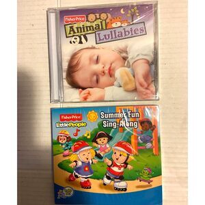 Fisher Price Animal lullaby Summer Fun Sing Along CDs Brand New! Animals Summer!